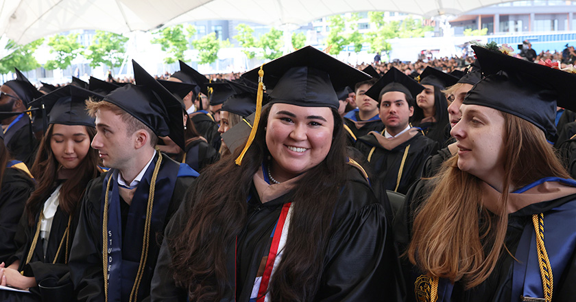 Amanda Echevarria, the 2023 Sawyer Business School Commencement undergraduate speaker