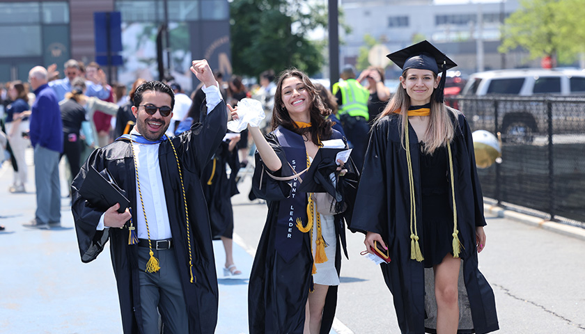 Students heading to the 2023 CAS Commencement