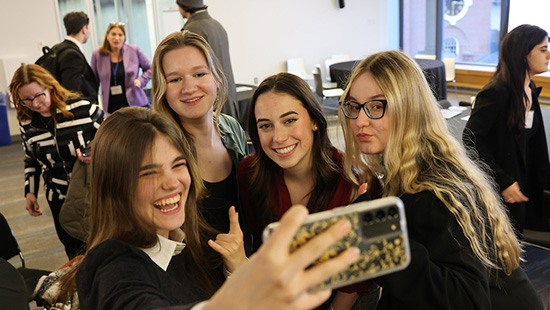 The winning Saloniki team takes a selfie after the competition is over