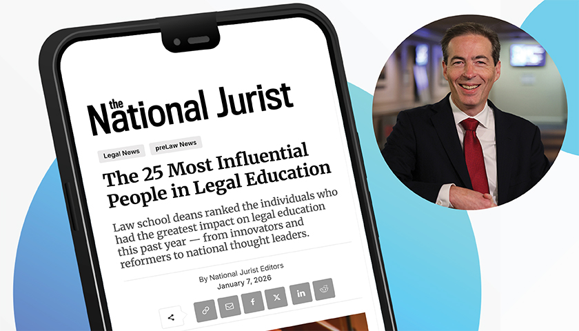 Image of National Jurist article on a mobile phone