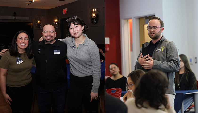 Center for First-Generation & Educational Equity staff members Lisa Rivera, Abraham Peña, Natasha Berger, and Bryan Landgren.