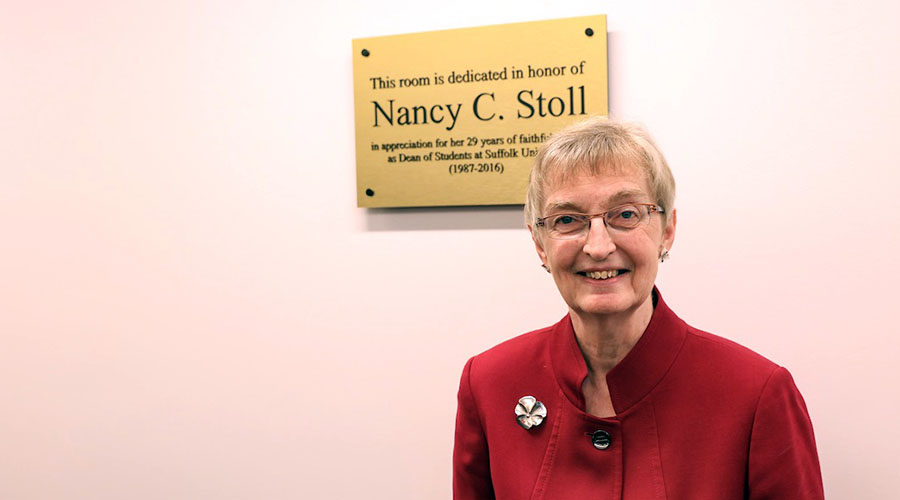 Nancy Stoll in room named for her