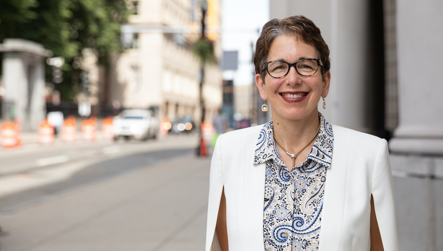 Suffolk University President Marisa Kelly