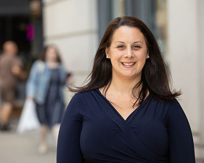 Portrait of Graduate Program Advisor Sarah Esner