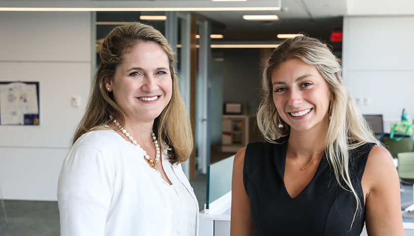 Professor Aimee Williamson and Kaileen Bernasconi