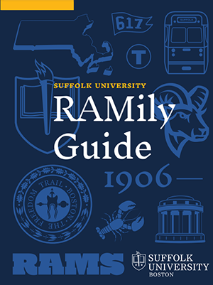 Our RAMily Guide PDF has all the info you need to get ready to start your journey at Suffolk University in Boston, MA