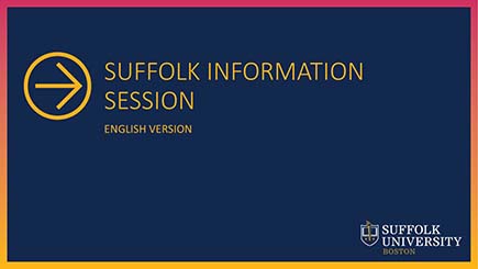 Admission Information Session - English title card